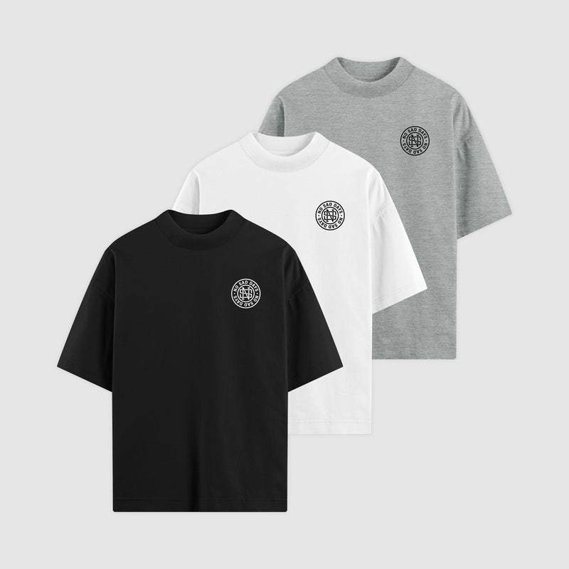 No Sad Days Monogram Tee 3 - Pack - No Sad Days