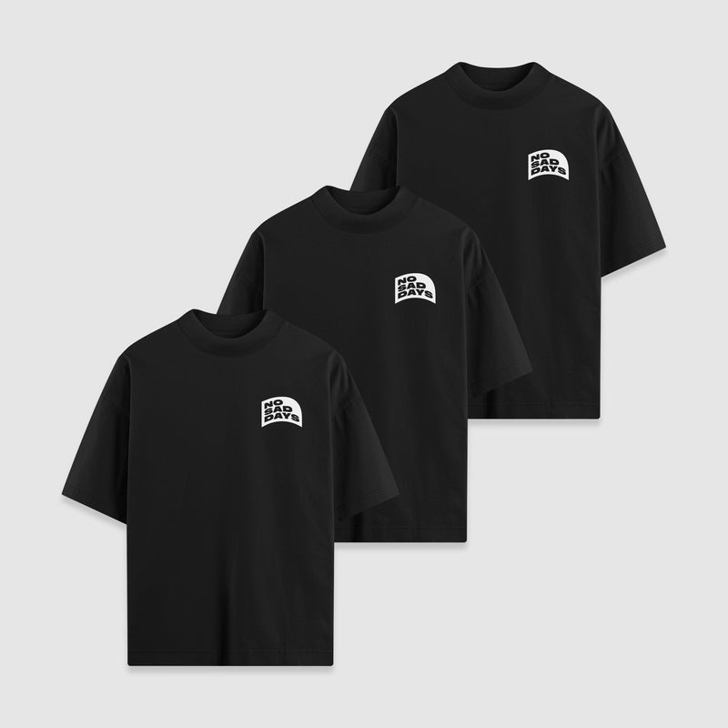 No Sad Days Oversized 2.0 Tee 3 - Pack - No Sad Days