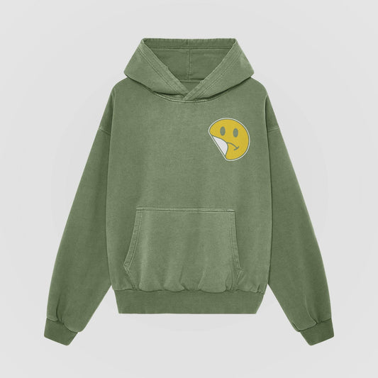 No Sad Days Oversized Hoodie (Green) - No Sad Days
