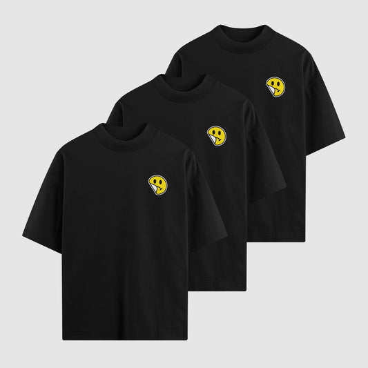 No Sad Days Oversized Tee 3 - Pack - No Sad Days