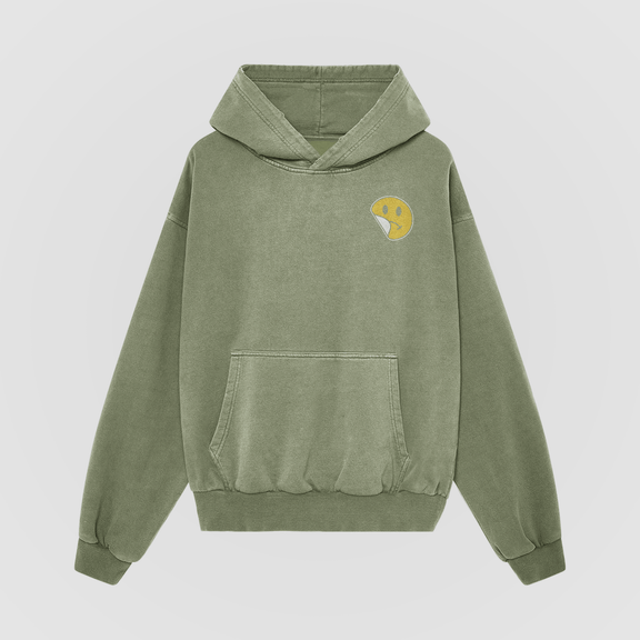 No Sad Days Retro Oversized Hoodie - No Sad Days