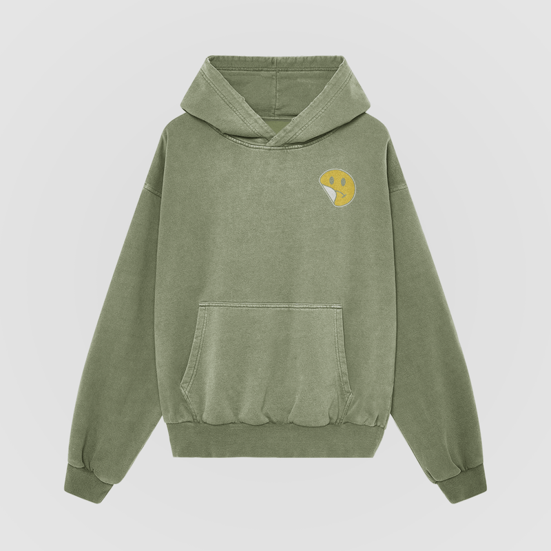 No Sad Days Retro Oversized Hoodie - No Sad Days