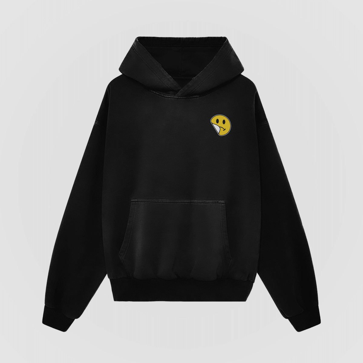 No Sad Days Retro Oversized Hoodie - No Sad Days