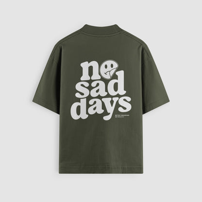 No Sad Days Retro Oversized Tee