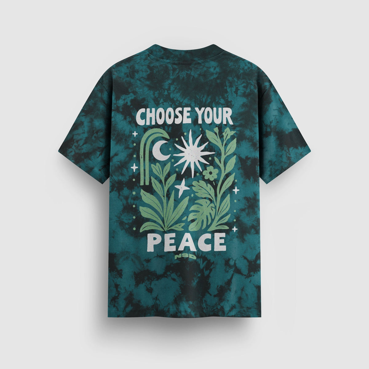 Choose Your Peace Tie-Dye Tee (Teal) - image 2 - NSD LEGACY by DREAM.