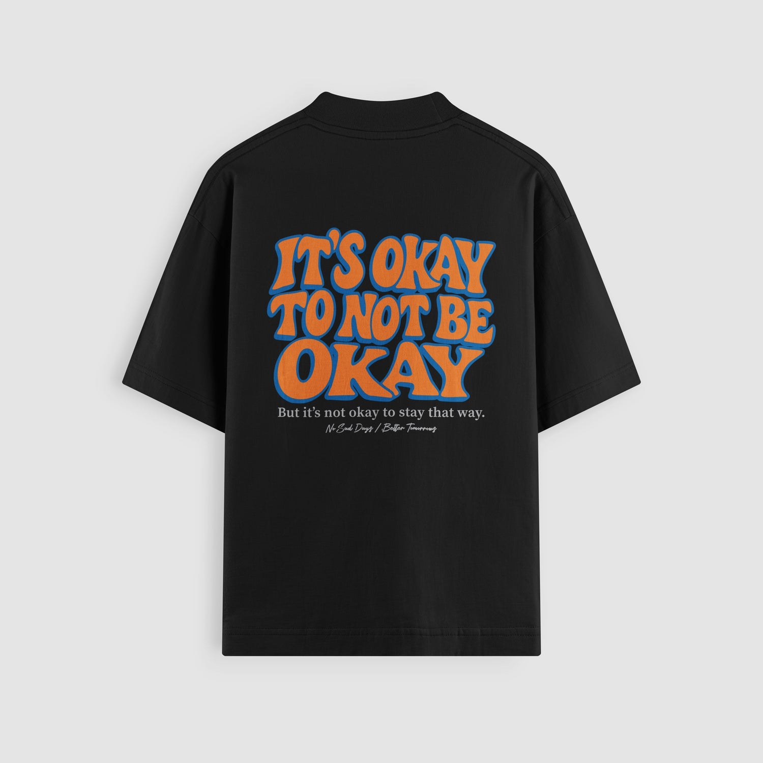 It's Okay To Not Be Okay Knicks Edition - Black Tee Back