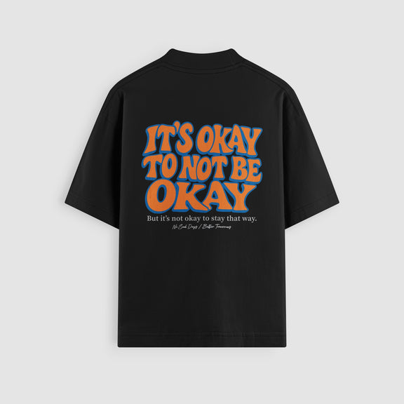 It's Okay To Not Be Okay Knicks Edition - Black Tee Back