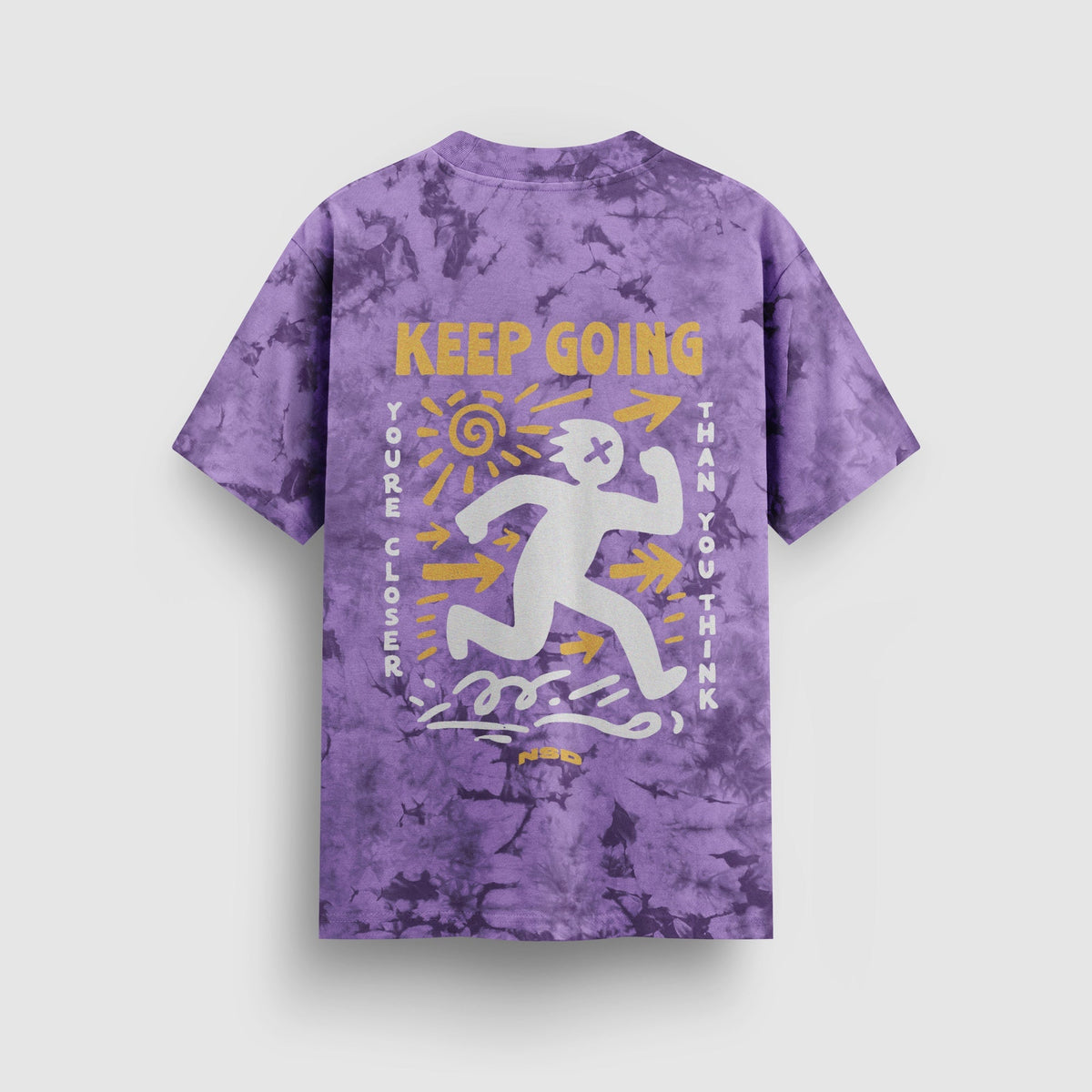 Keep Going Tie-Dye Tee (Purple)