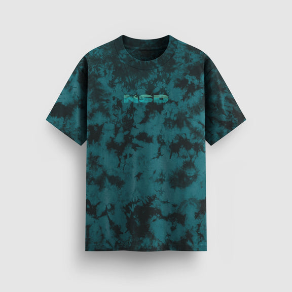 Spiraling Tie-Dye Tee (Teal)
