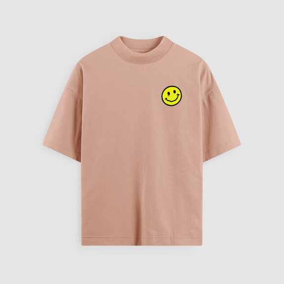 no sad days mr. fine tee · peach
