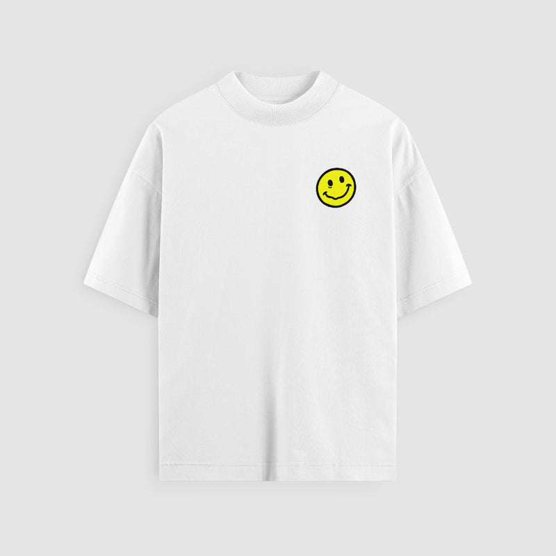 no sad days mr. fine tee · white