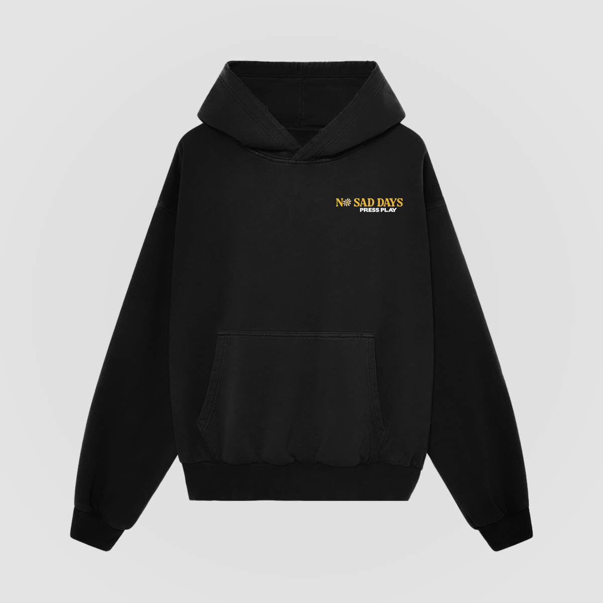Press Play Oversized Hoodie - No Sad Days