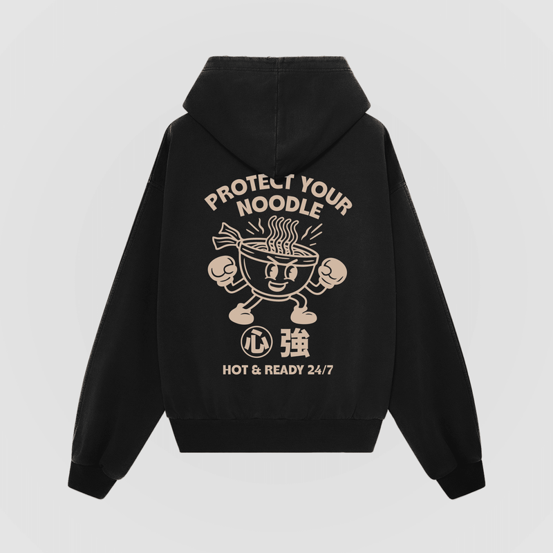 Protect Your Noodle Oversized Hoodie - No Sad Days