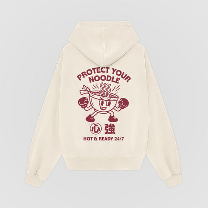 Protect Your Noodle Oversized Hoodie - No Sad Days