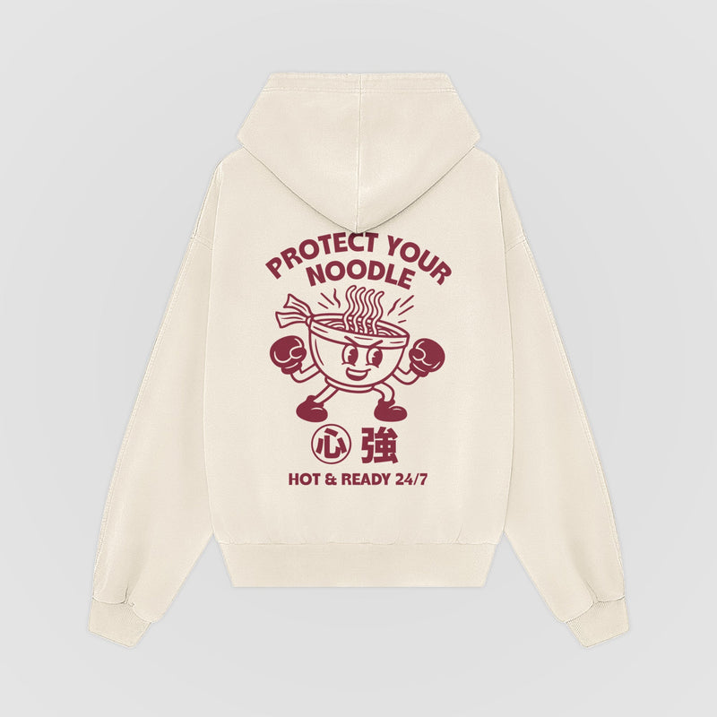 Protect Your Noodle Oversized Hoodie - No Sad Days