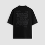 Reach Out Anyway Blackout Oversized Tee (Black Print)