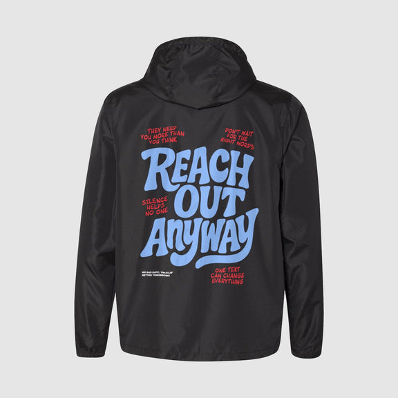 Reach Out Anyway Windbreaker - No Sad Days