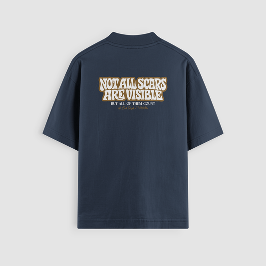 Scarred Oversized Tee - No Sad Days