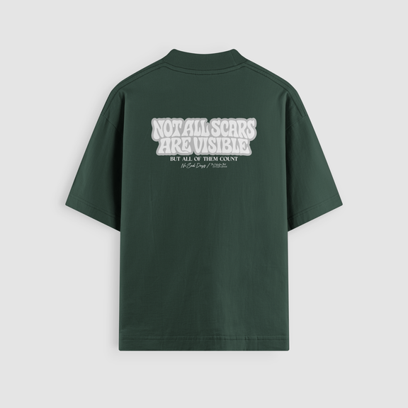 Scarred Oversized Tee - No Sad Days
