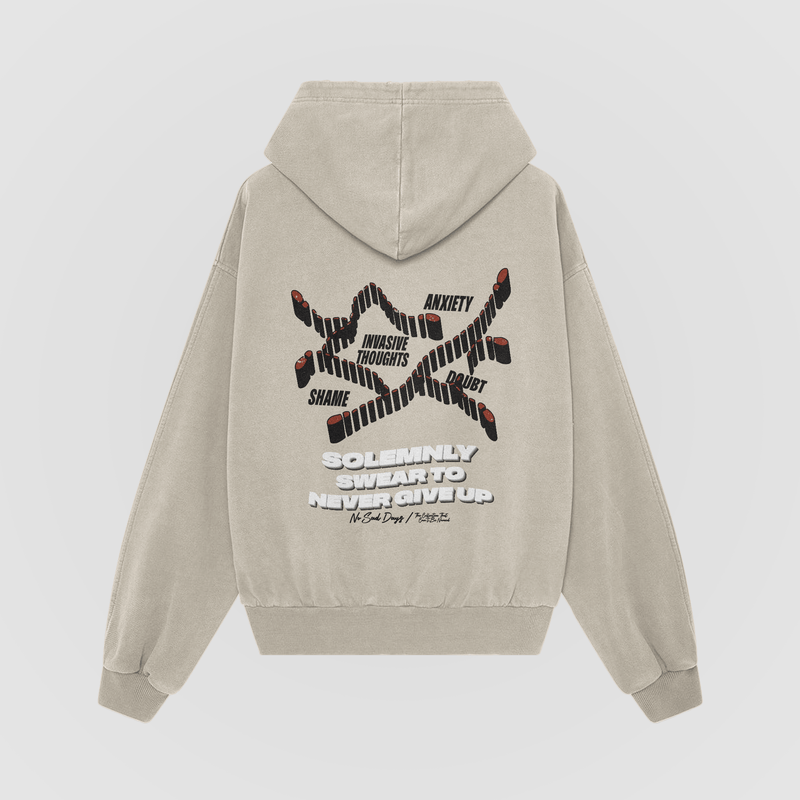 Solemnly Oversized Hoodie - No Sad Days