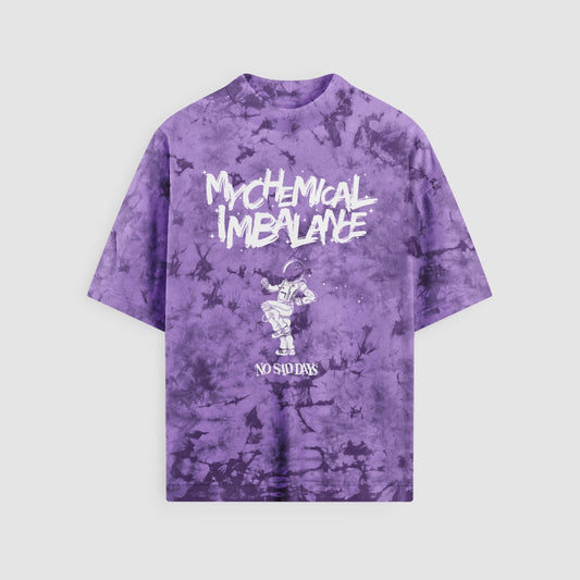 My Chemical Imbalance Tie-Dye Purple Oversized Tee - NSD LEGACY by DREAM.