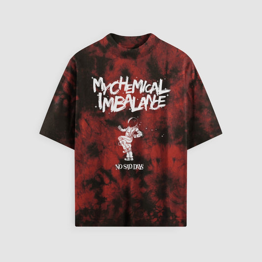 My Chemical Imbalance Tie-Dye Red Oversized Tee - NSD LEGACY by DREAM.
