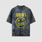 Nervous Tie-Dye Black Oversized Tee