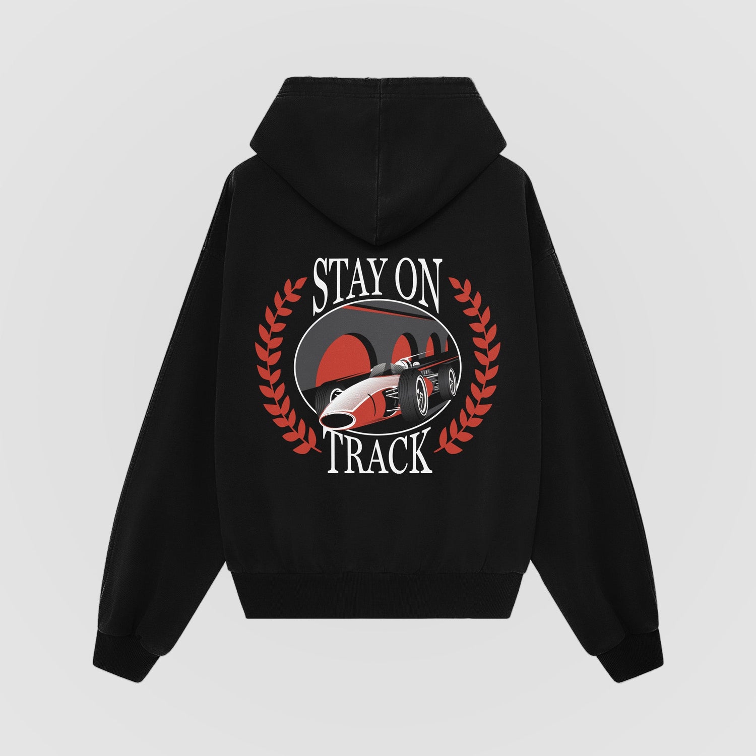 Stay On Track Oversized Hoodie - No Sad Days