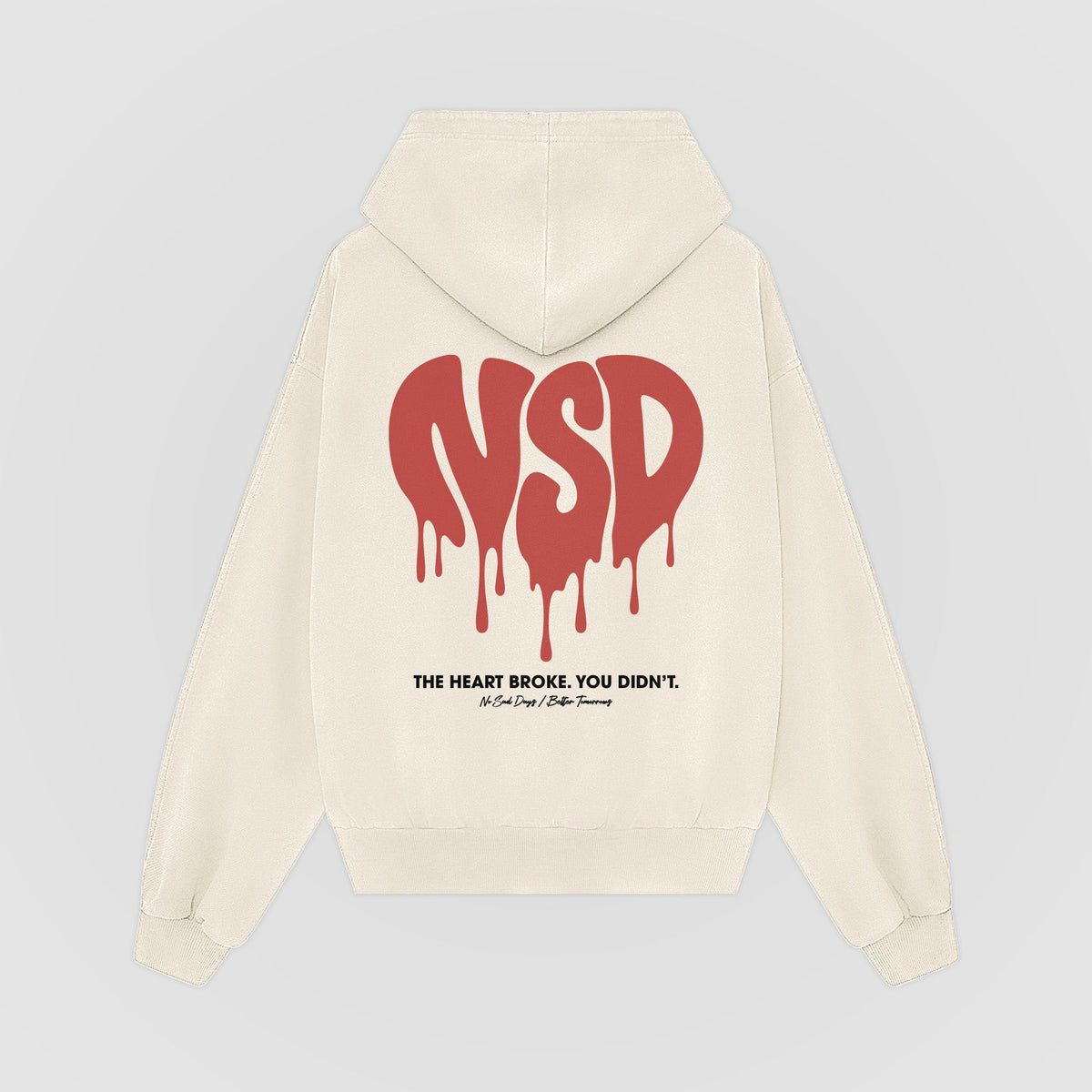 The Heart Broke Oversized Hoodie - No Sad Days