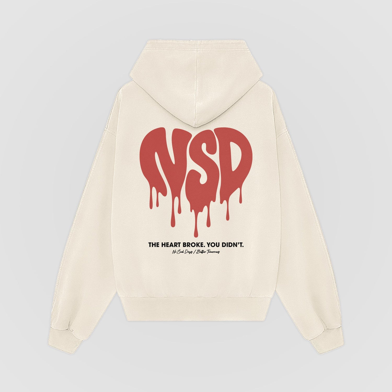 The Heart Broke Oversized Hoodie - No Sad Days