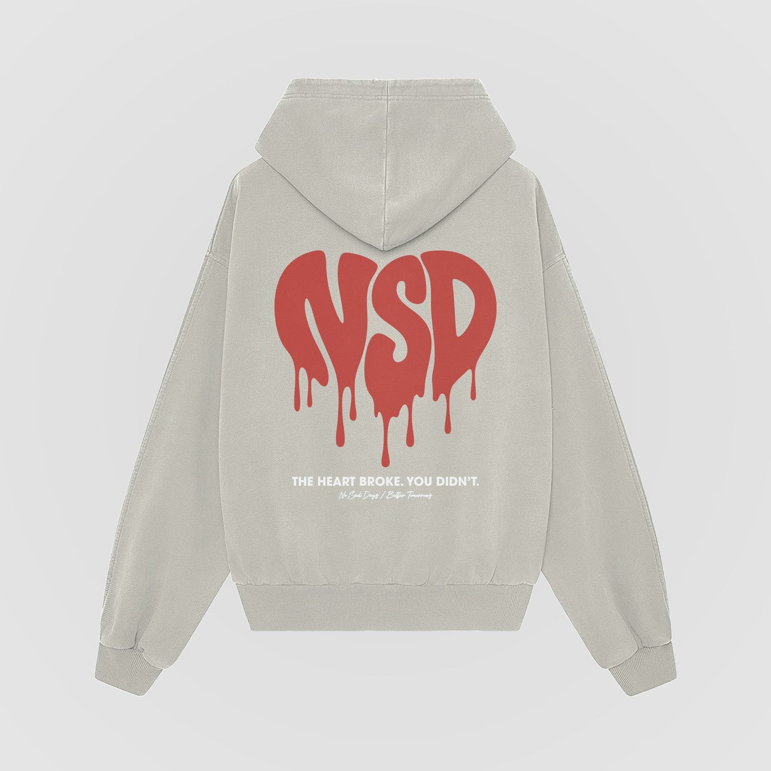 The Heart Broke Oversized Hoodie - No Sad Days