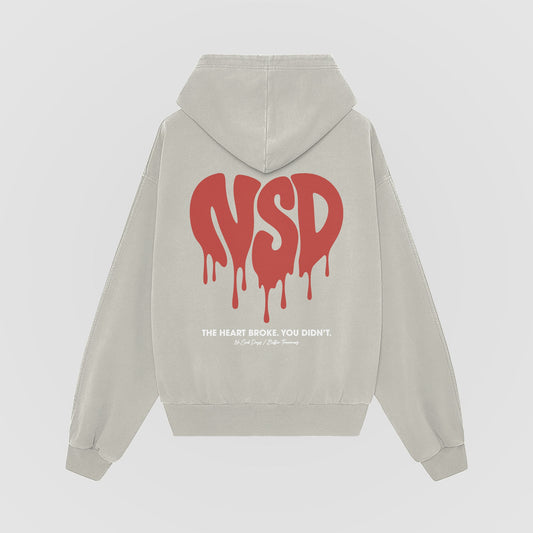 The Heart Broke Oversized Hoodie - No Sad Days