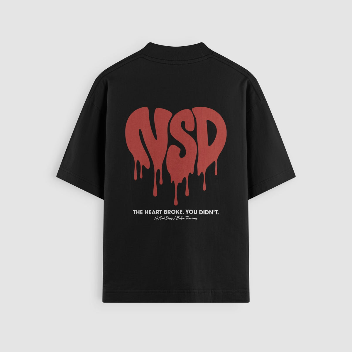 The Heart Broke Oversized Tee - No Sad Days