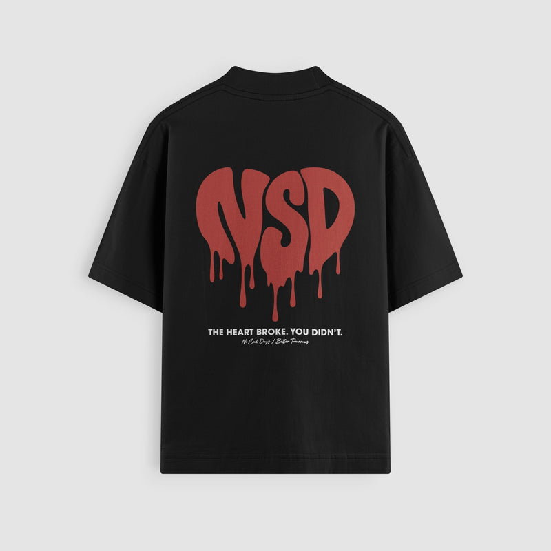 The Heart Broke Oversized Tee - No Sad Days