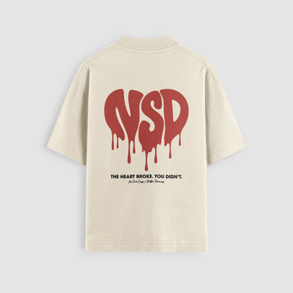 The Heart Broke Oversized Tee - No Sad Days
