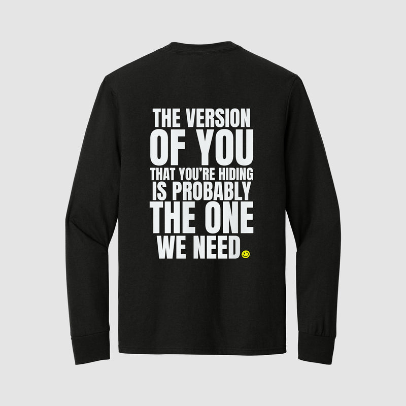 The Version of You Black Long Sleeve Tee back view