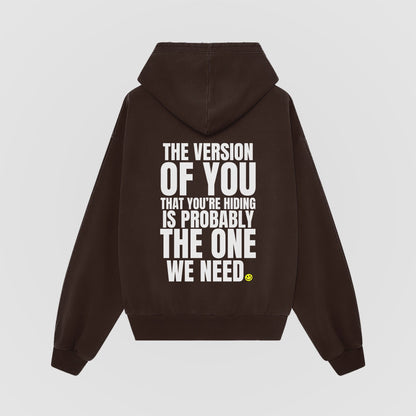 The Version of You Brown Oversized Hoodie - image 2 - NSD LEGACY by DREAM.
