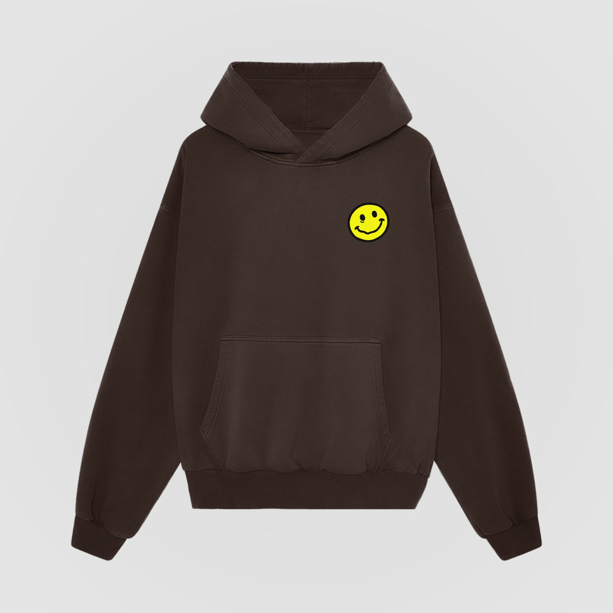 The Version of You Brown Oversized Hoodie front view