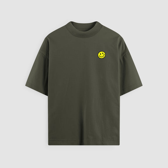The Version of You Olive Oversized Tee front view