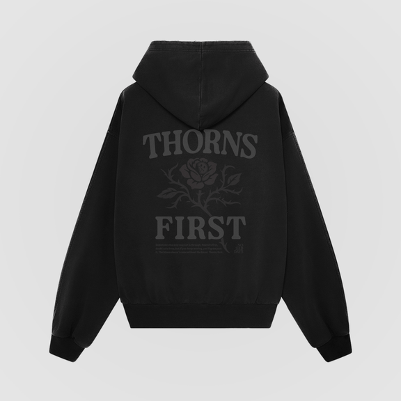 Thorns First Blackout Oversized Hoodie - No Sad Days
