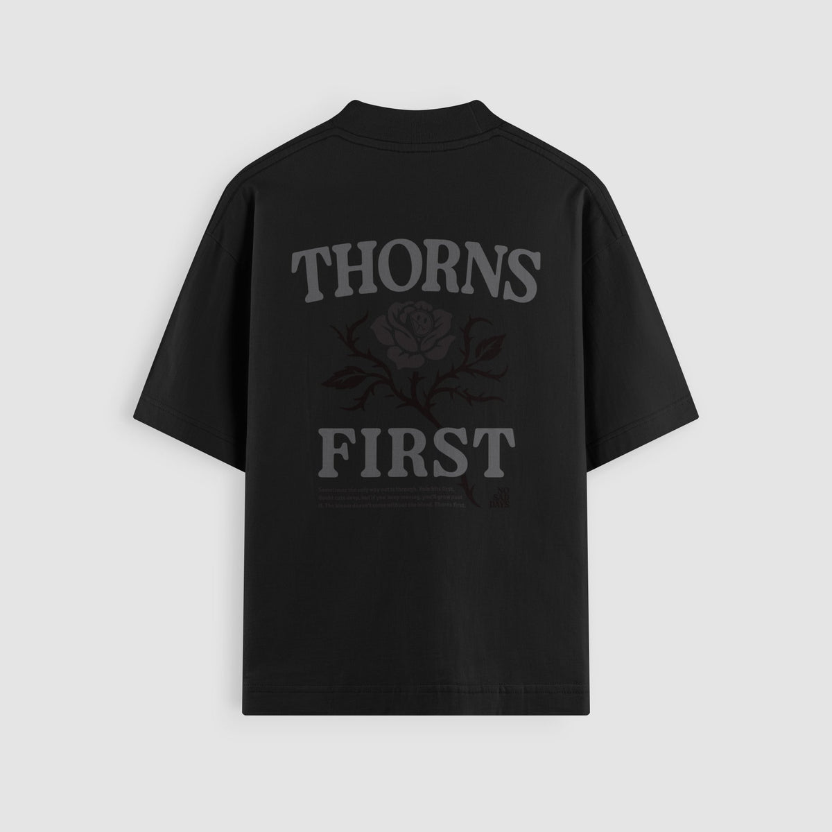 Thorns First Blackout Oversized Tee (Black Print) - NSD LEGACY by DREAM.