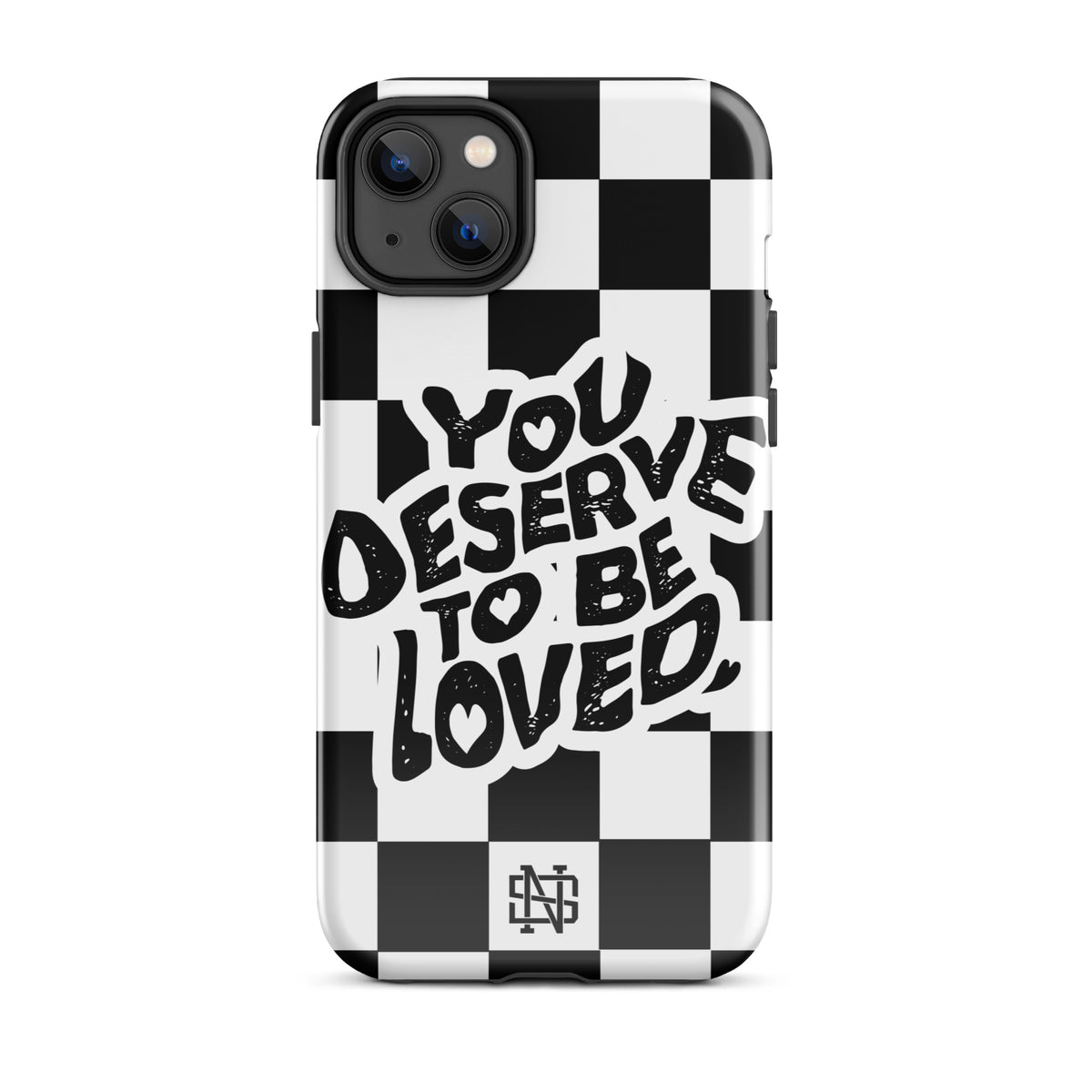 You Deserve to be Loved - iPhone Case — mental health phone case | No Sad Days (view 3)