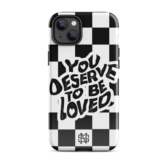 You Deserve to be Loved - iPhone Case — mental health phone case | No Sad Days (view 3)