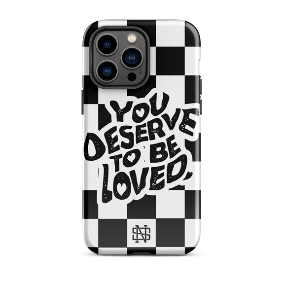 You Deserve to be Loved - iPhone Case — mental health phone case | No Sad Days (view 4)