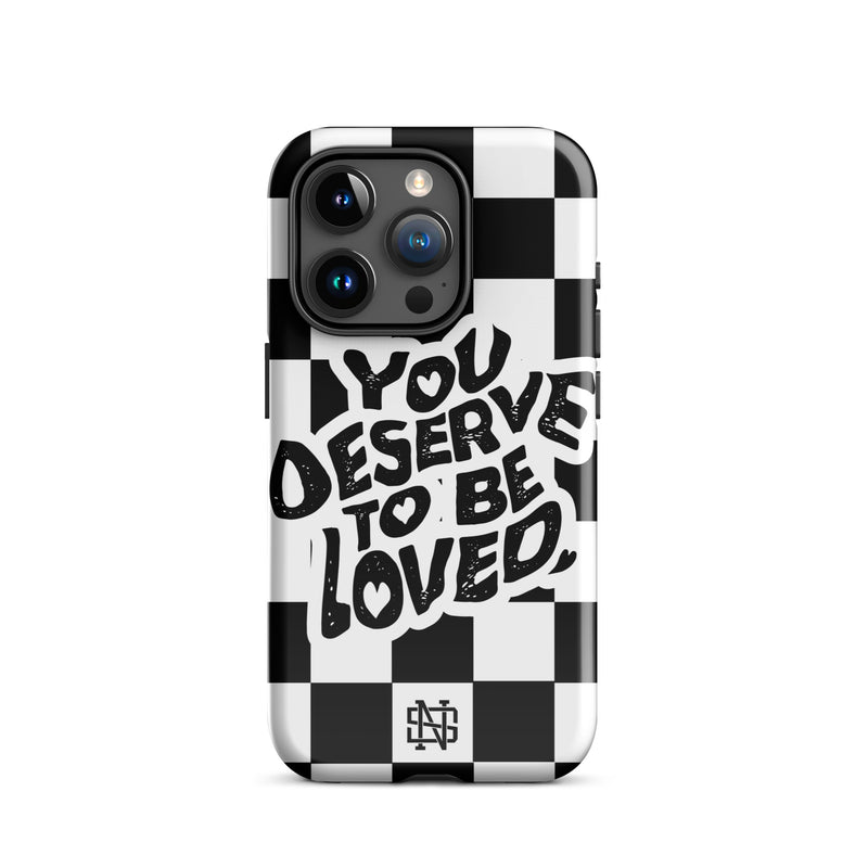 You Deserve to be Loved - iPhone Case — mental health phone case | No Sad Days (view 7)