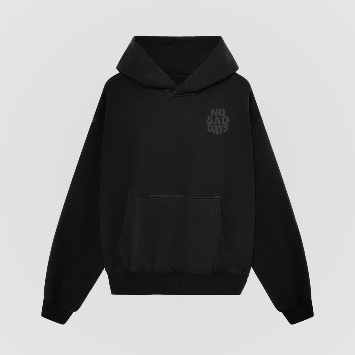 You Belong Here Blackout Oversized Hoodie - No Sad Days
