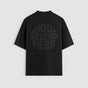 You Belong Here Blackout Oversized Tee (Black Print)