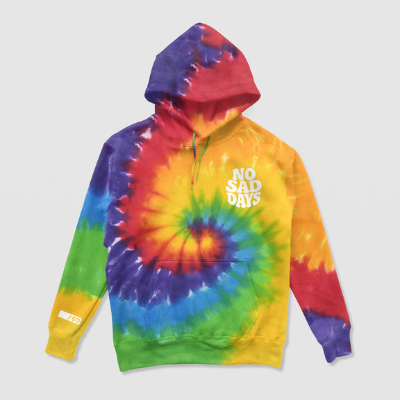 You Belong Here Pride Limited Tie - Dye Hoodie - No Sad Days