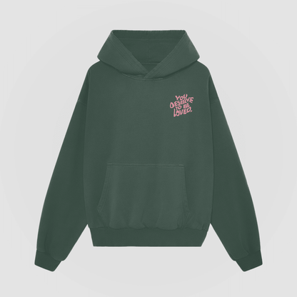 You Deserve To Be Loved Valentine's Oversized Hoodie