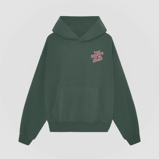 You Deserve To Be Loved Valentine's Oversized Hoodie - No Sad Days